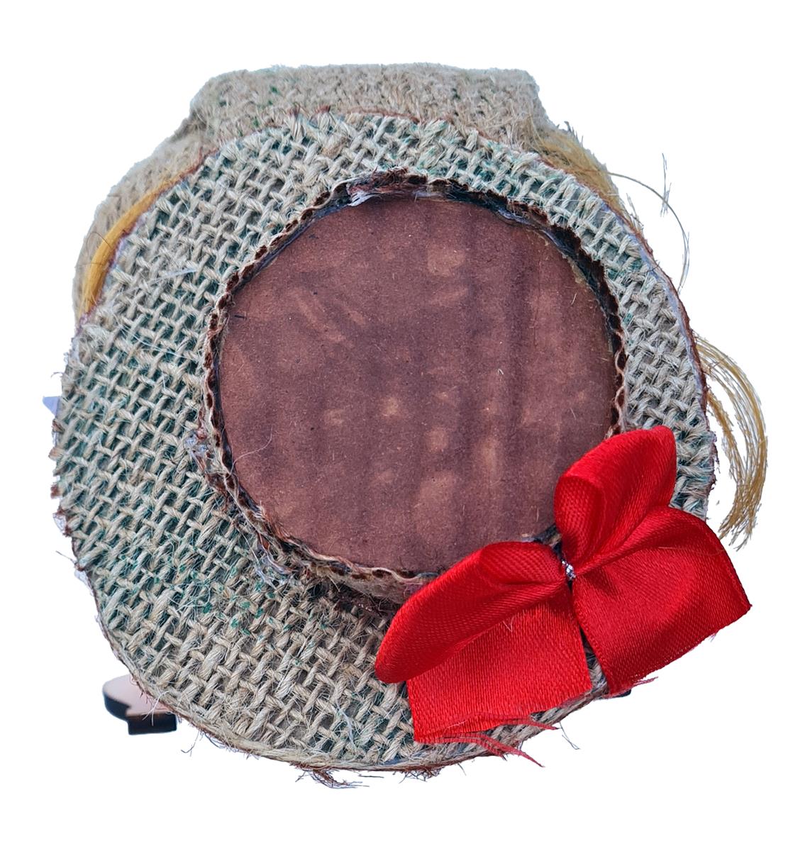 Glücksbringer Domowoj Russische Puppe Hausgeist 12-15cm Spruch auf deutsch