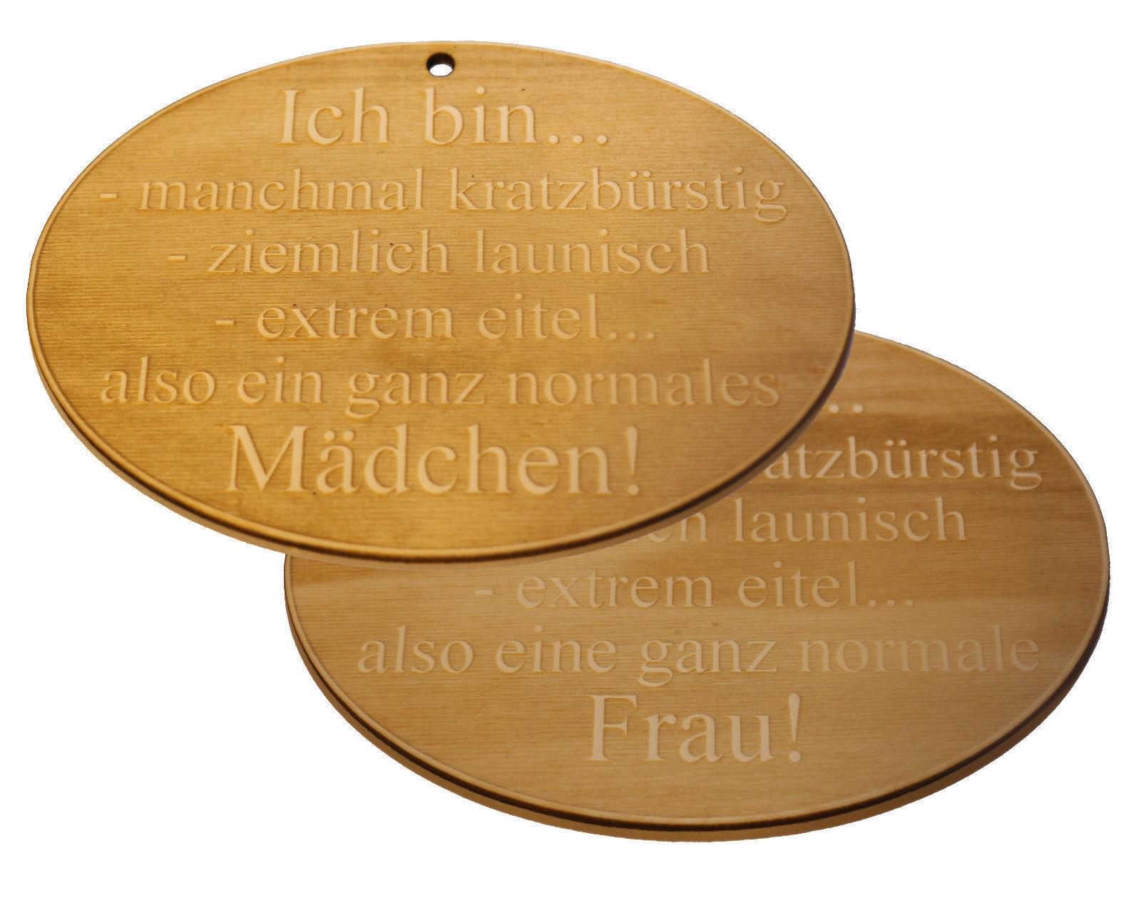 Holzschild mit Frauen oder Mädchen Spruch 29 cm x 20 cm Mädchen