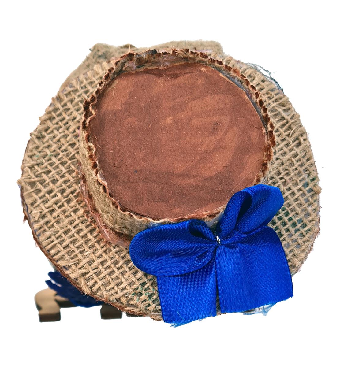 Glücksbringer Domowoj Russische Puppe Hausgeist 12-15cm Spruch auf russisch